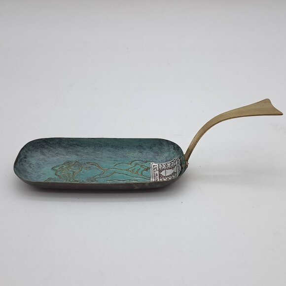 Hakishut Verdigris Copper Tray - Picture 3 of 11